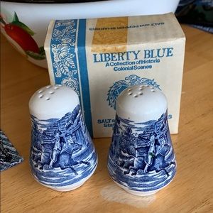 Liberty Blue Salt and Pepper Shakers